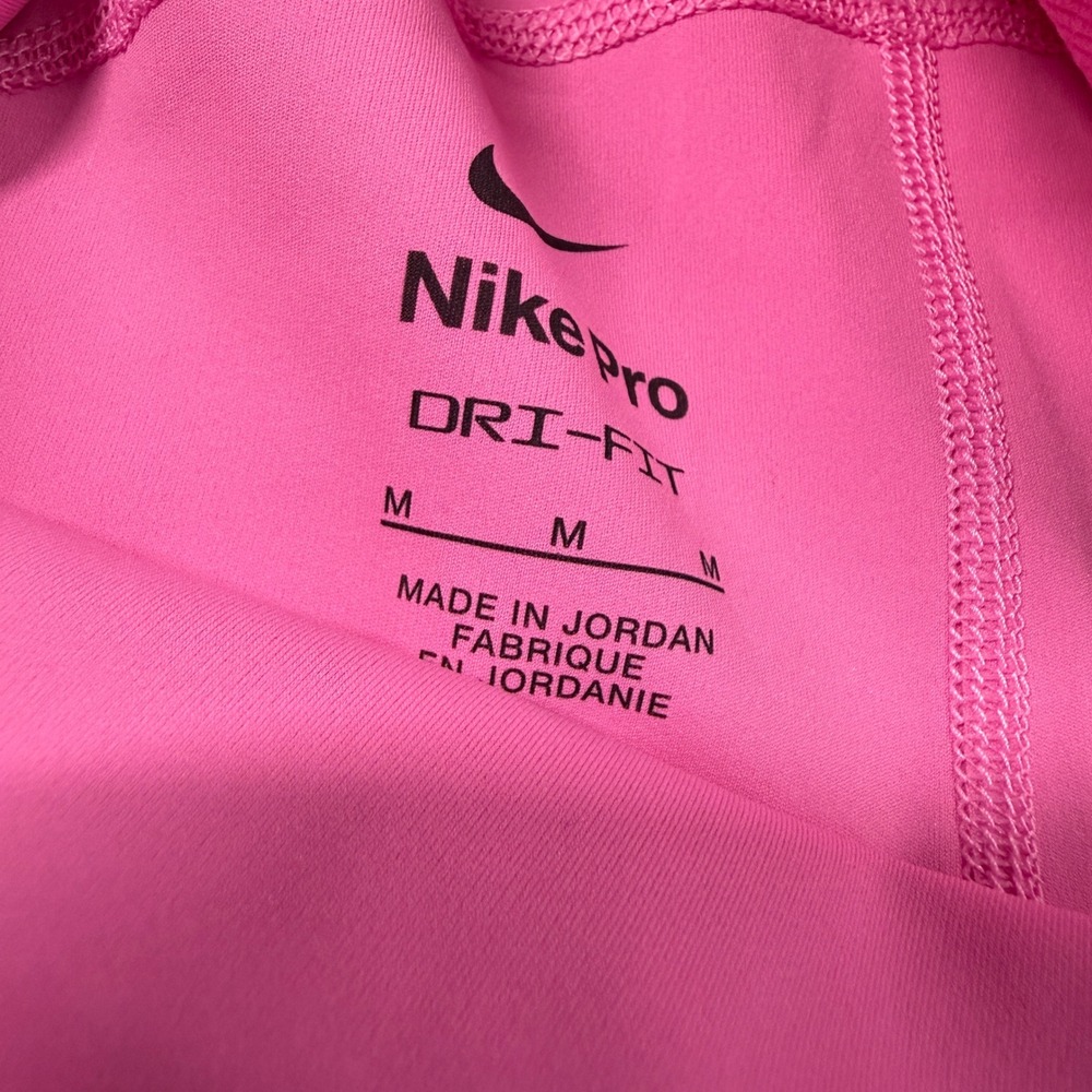 Nike Pro Dri-FIT Shorts Womens Size M Pink Training CZ9831-675 - Picture 4 of 6